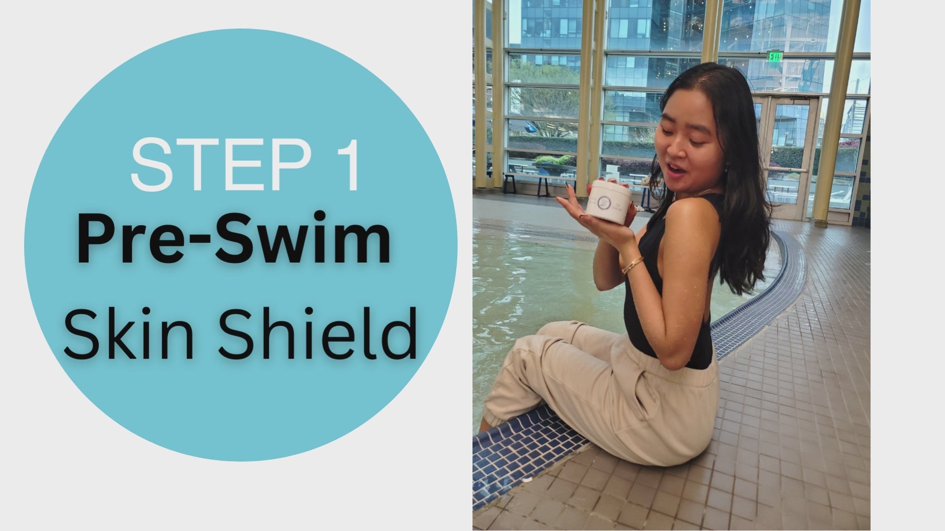Load video: Swim Silk Skin Care for Swimmers 3 step instructions for use